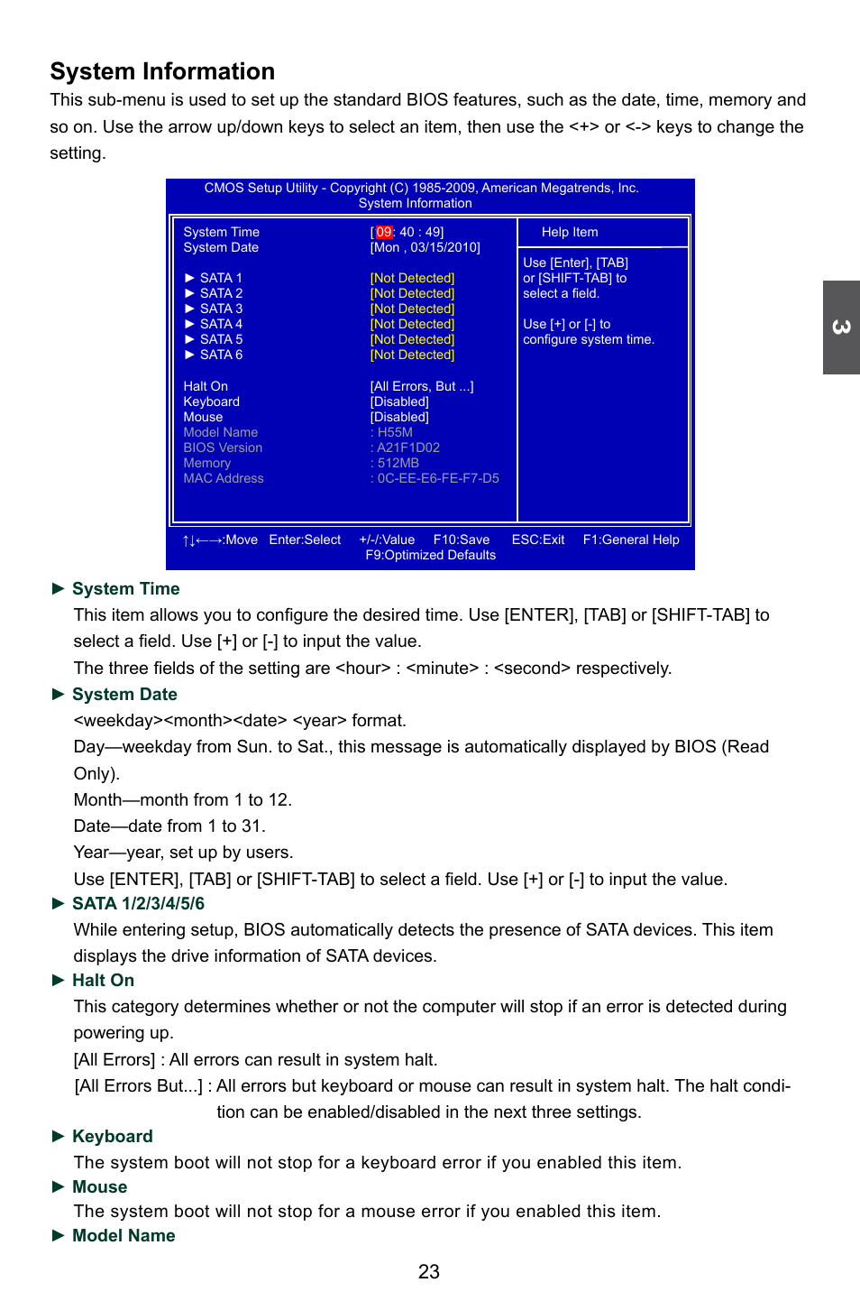 System information | Foxconn H55M-S User Manual | Page 30 / 73