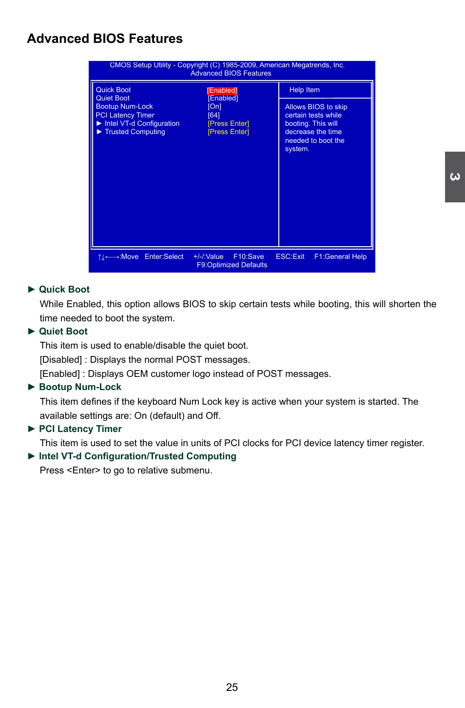 Advanced bios features | Foxconn H55M-S User Manual | Page 32 / 73