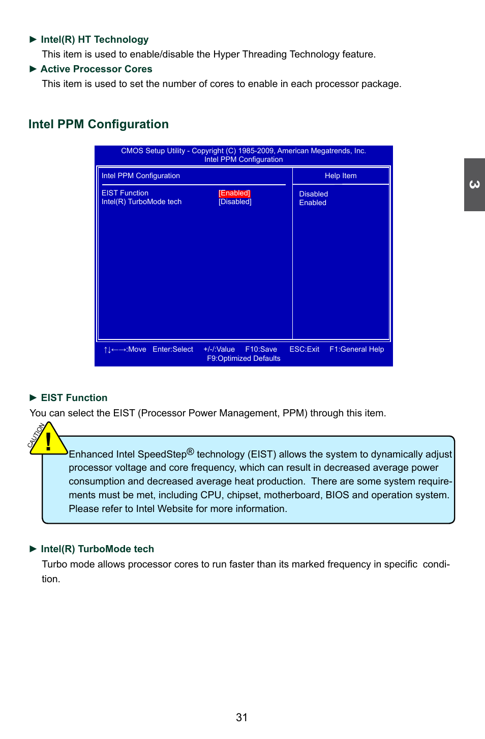 Intel ppm configuration | Foxconn H55M-S User Manual | Page 38 / 73