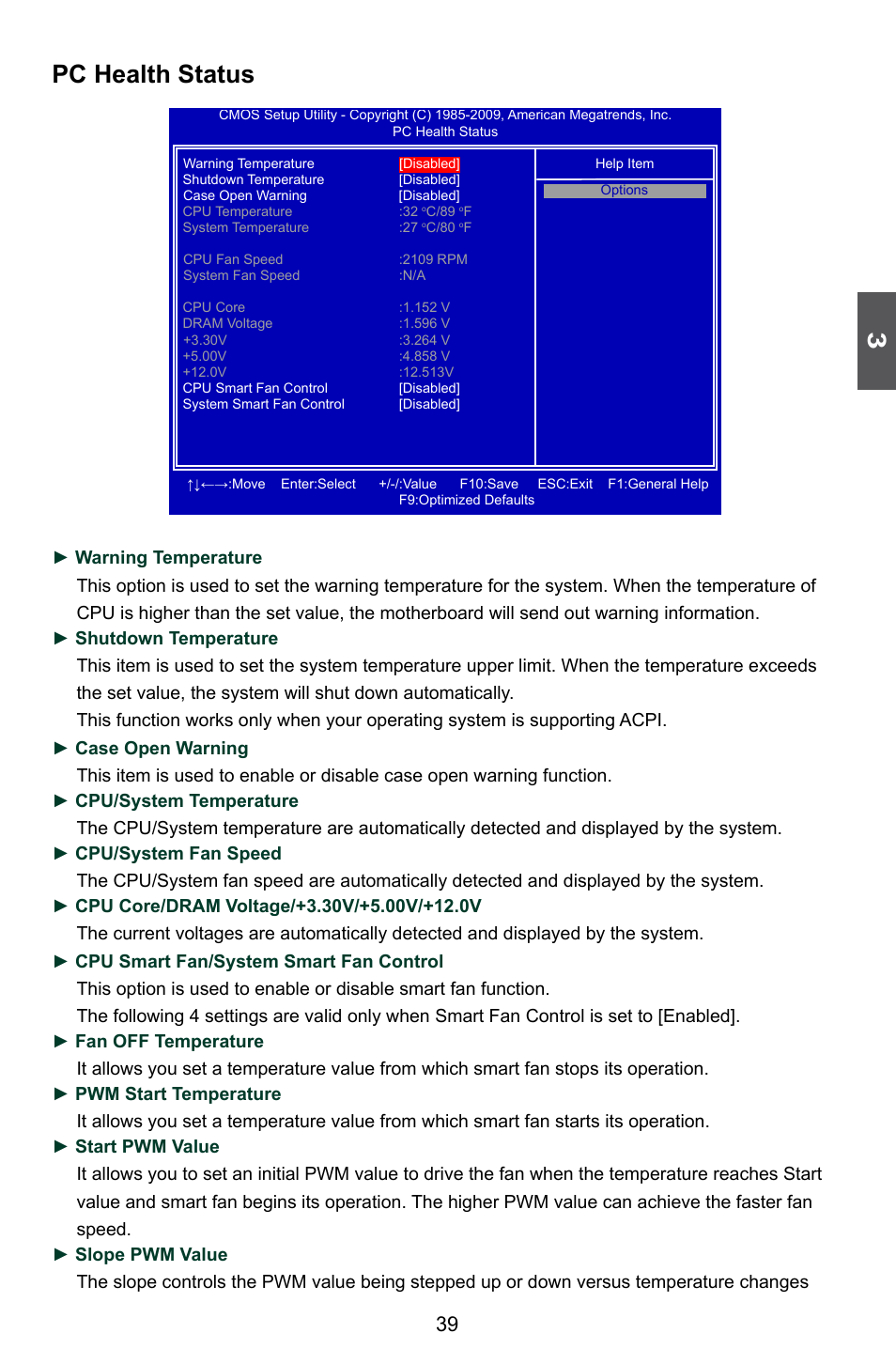 Pc health status | Foxconn H55M-S User Manual | Page 46 / 73
