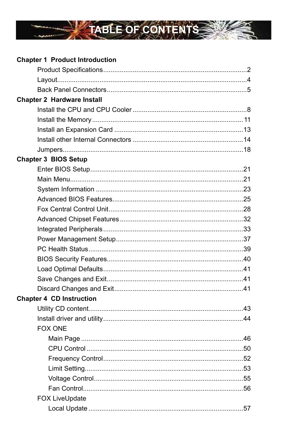 Foxconn H55M-S User Manual | Page 6 / 73