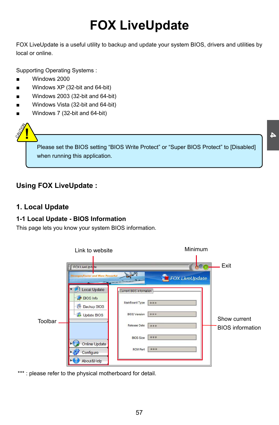 Fox liveupdate | Foxconn H55M-S User Manual | Page 64 / 73