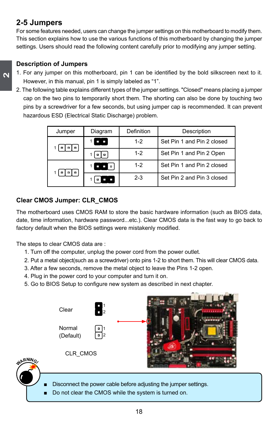 5 jumpers | Foxconn Inferno Katana User Manual | Page 25 / 124