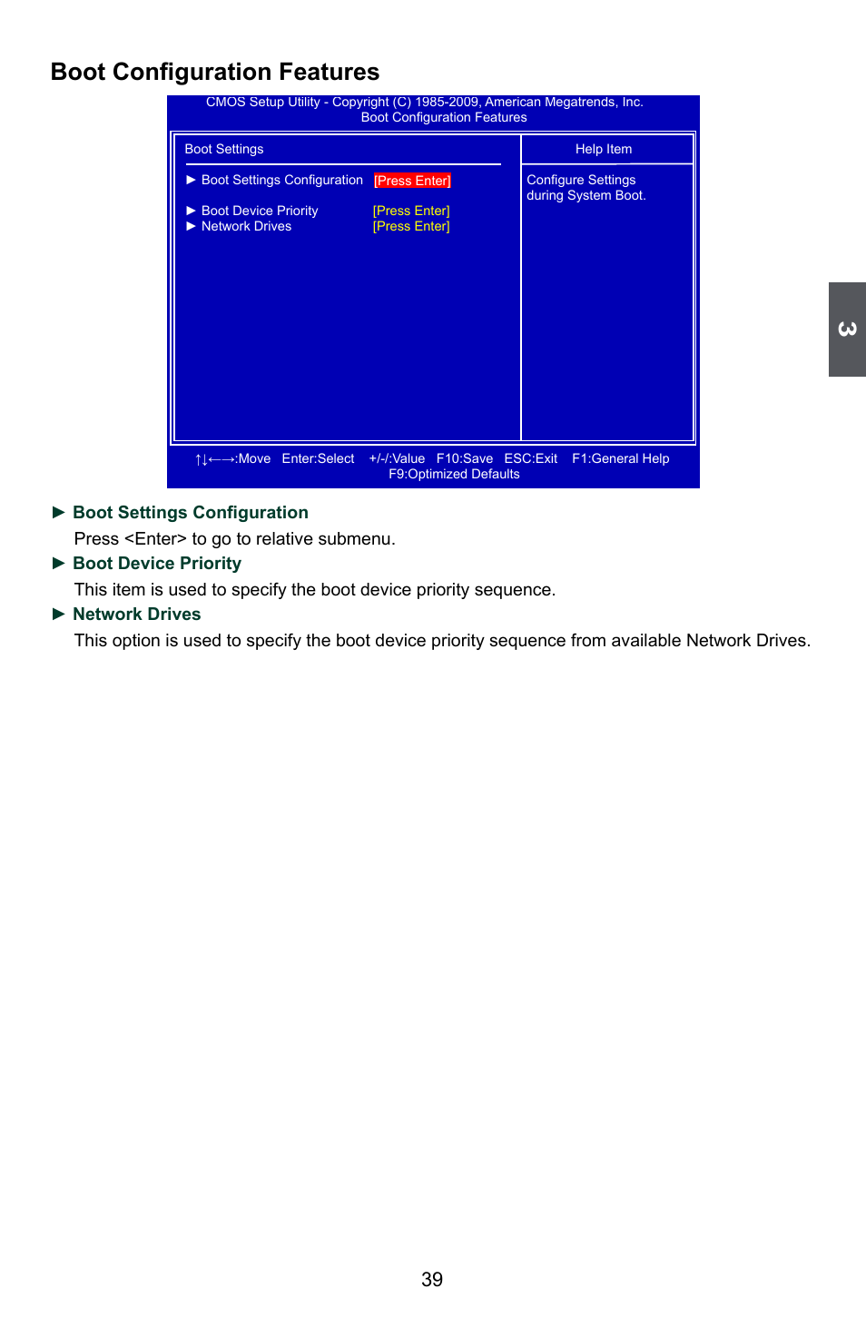Boot configuration features | Foxconn Inferno Katana User Manual | Page 46 / 124