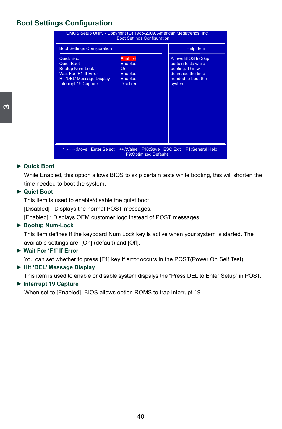 Boot settings configuration | Foxconn Inferno Katana User Manual | Page 47 / 124