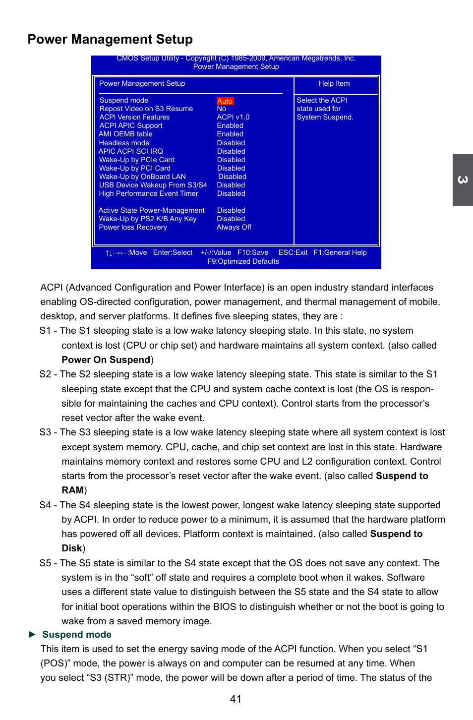 Power management setup | Foxconn Inferno Katana User Manual | Page 48 / 124
