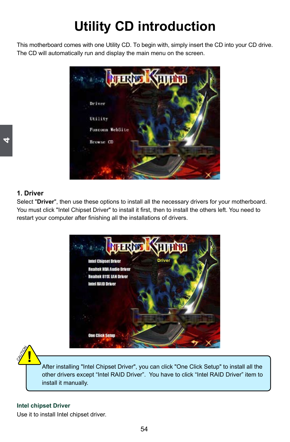 Utility cd introduction | Foxconn Inferno Katana User Manual | Page 61 / 124