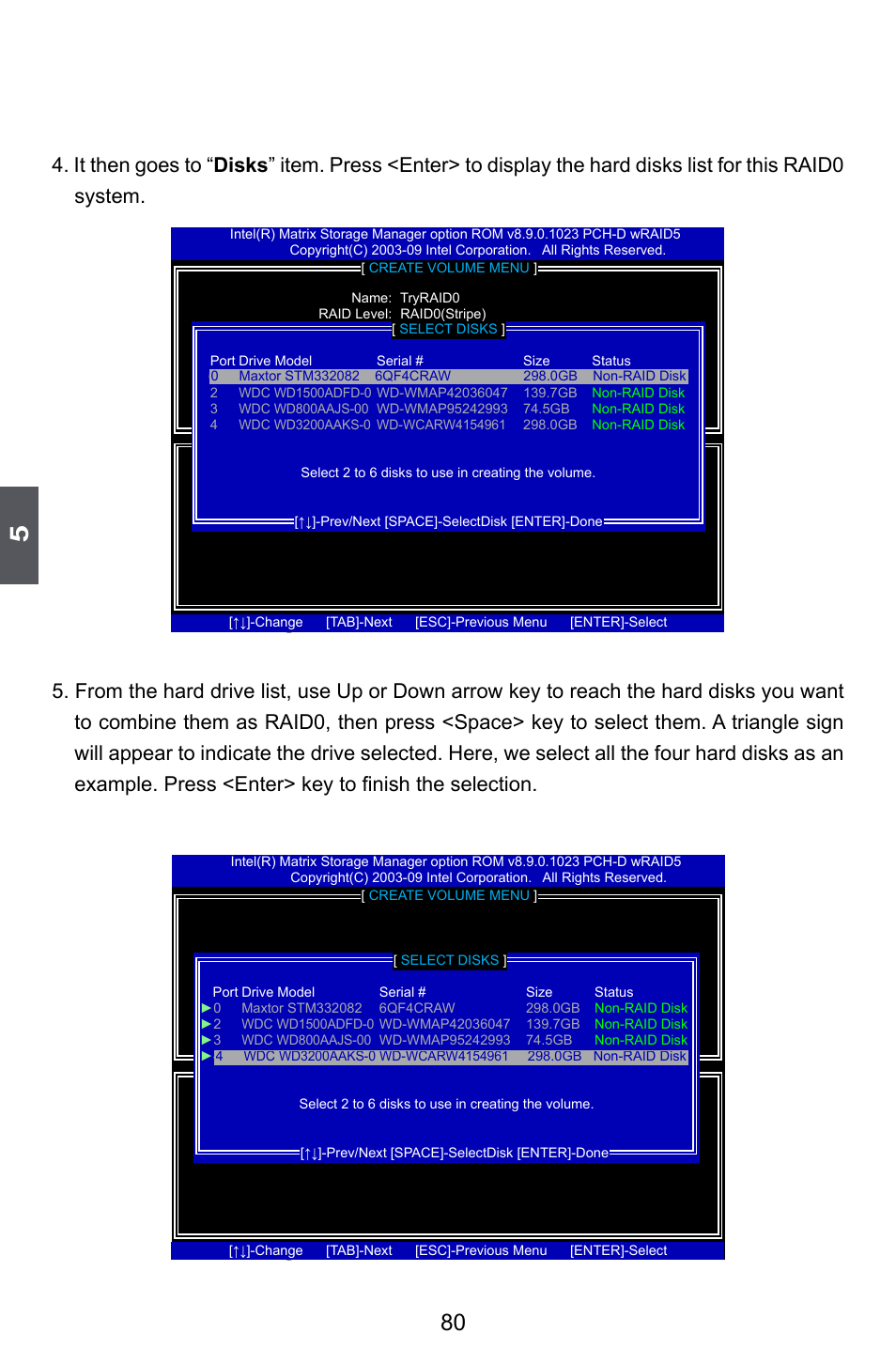 Creating raid 1 | Foxconn Inferno Katana User Manual | Page 87 / 124