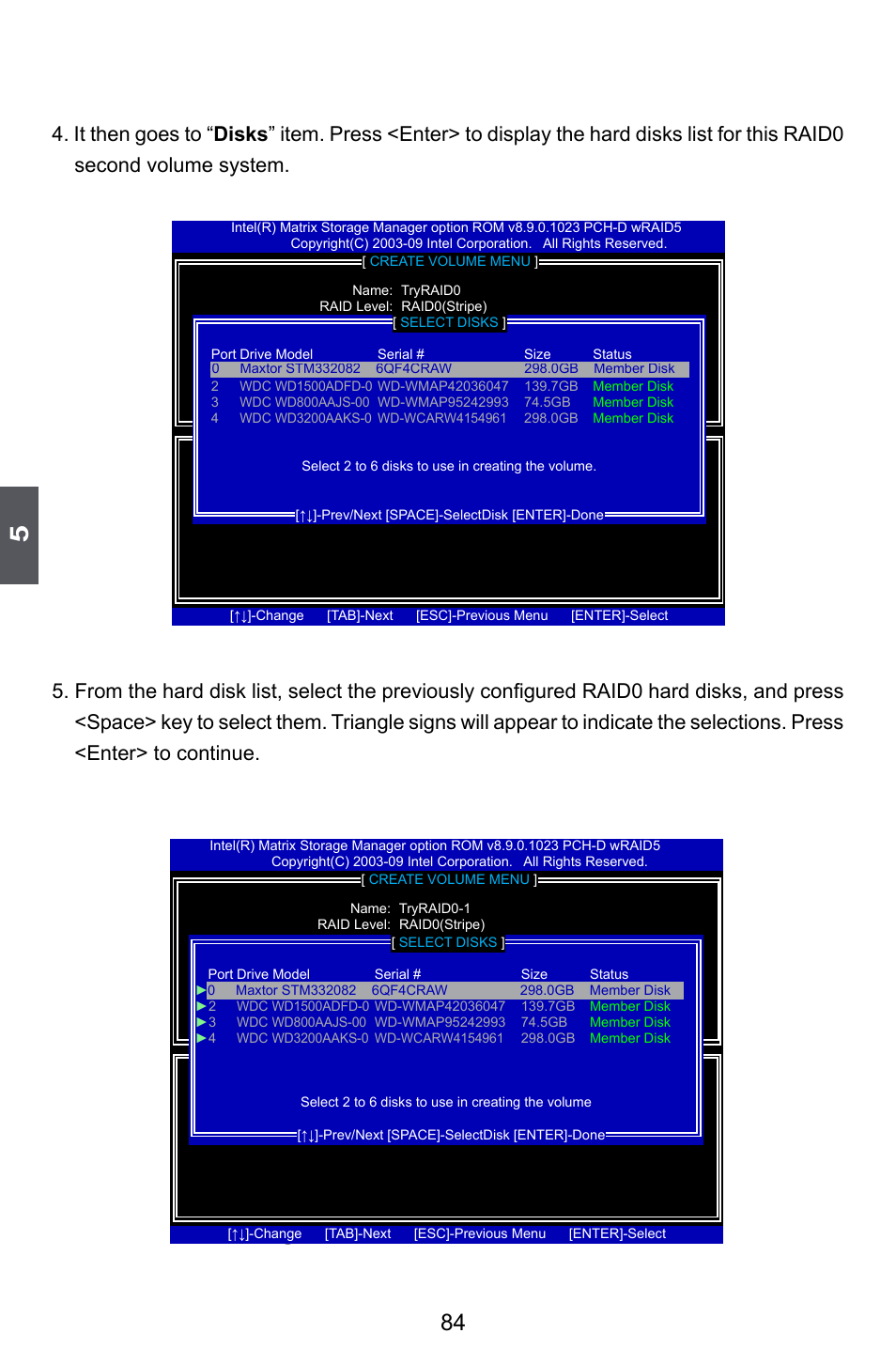 Creating raid 1 | Foxconn Inferno Katana User Manual | Page 91 / 124