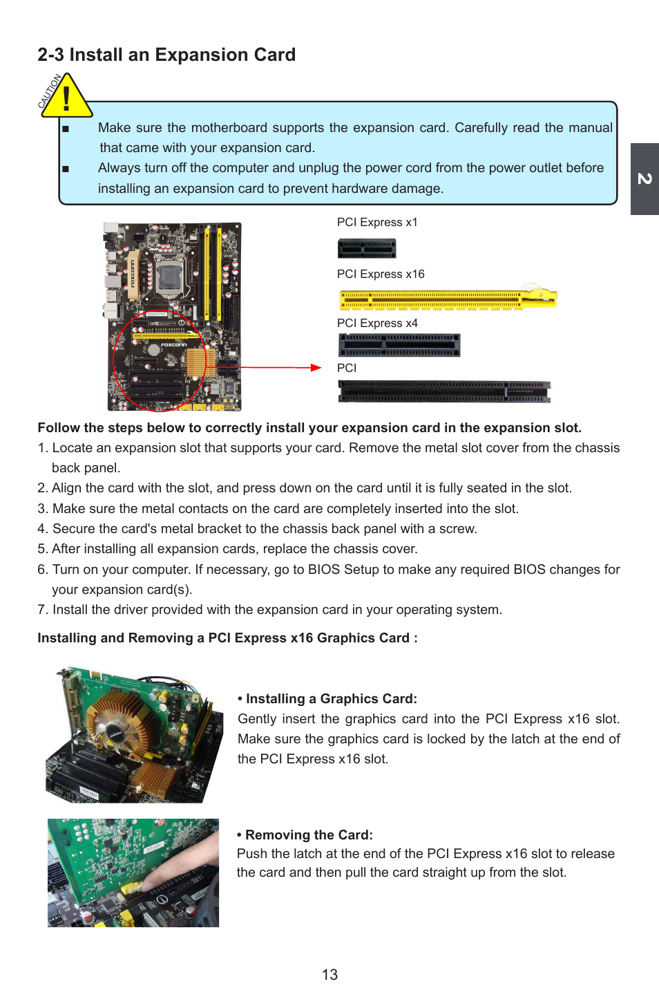 3 install an expansion card | Foxconn P55A Series User Manual | Page 20 / 114