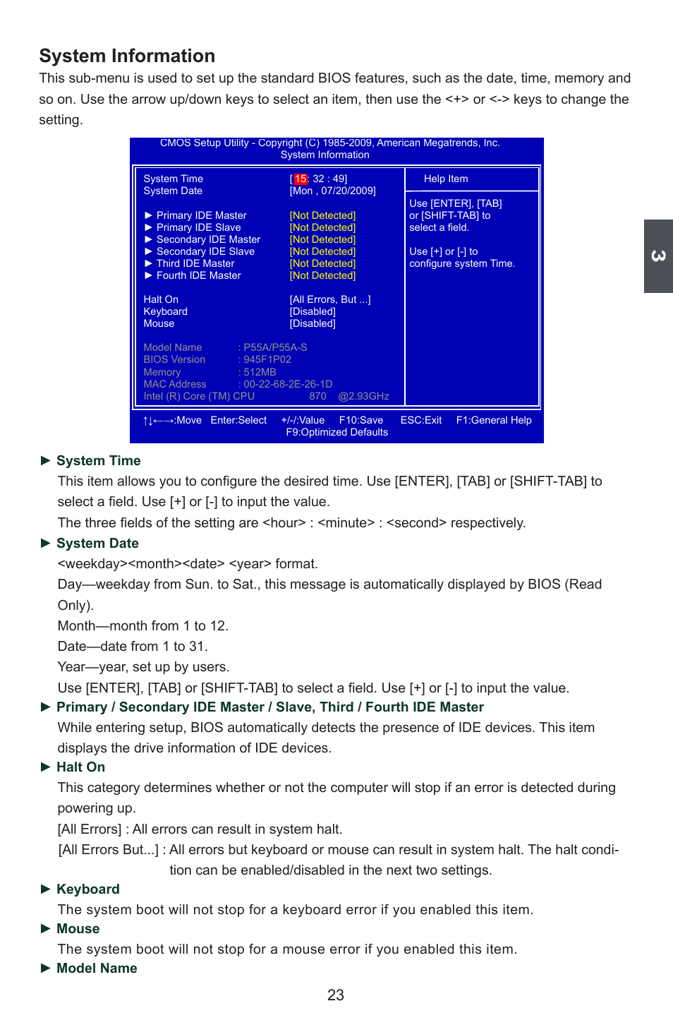 System information | Foxconn P55A Series User Manual | Page 30 / 114