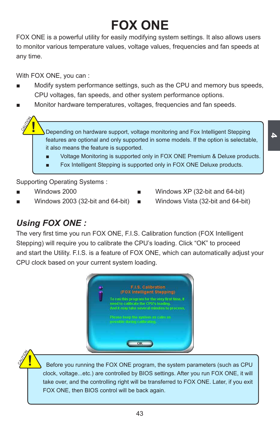 Fox one, Using fox one | Foxconn P55A Series User Manual | Page 50 / 114