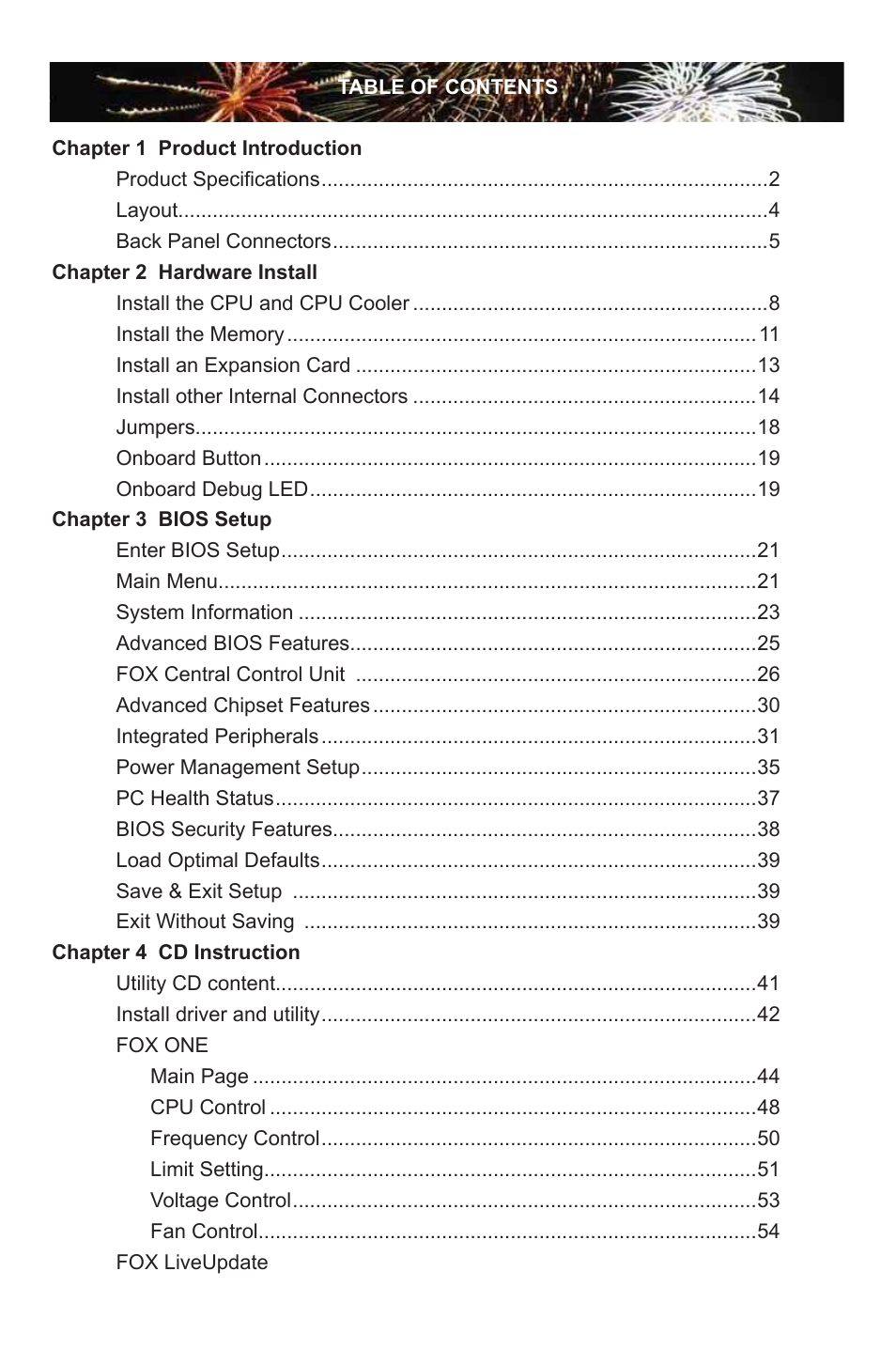 Foxconn P55A Series User Manual | Page 6 / 114