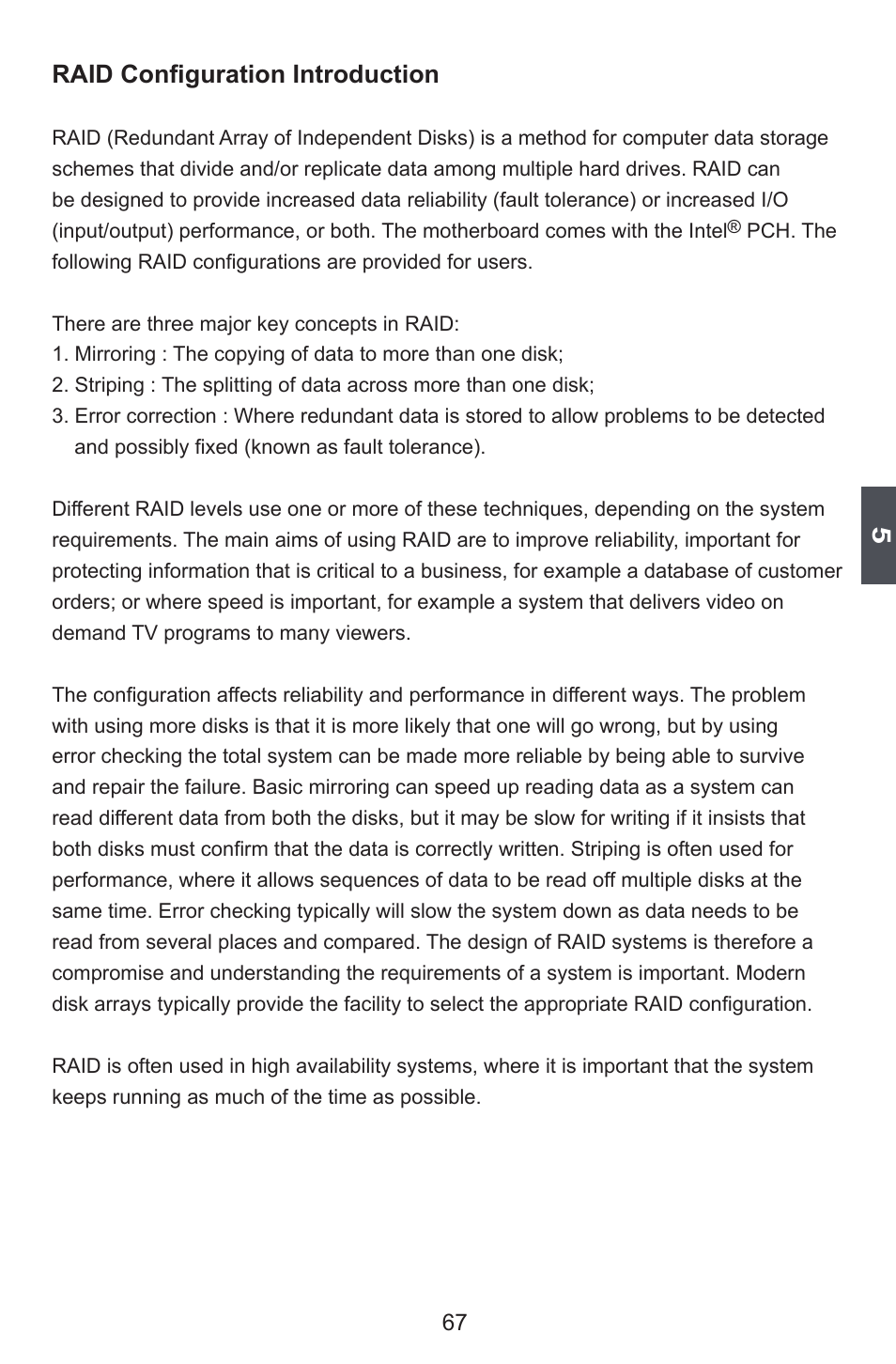 Raid configuration introduction | Foxconn P55A Series User Manual | Page 74 / 114