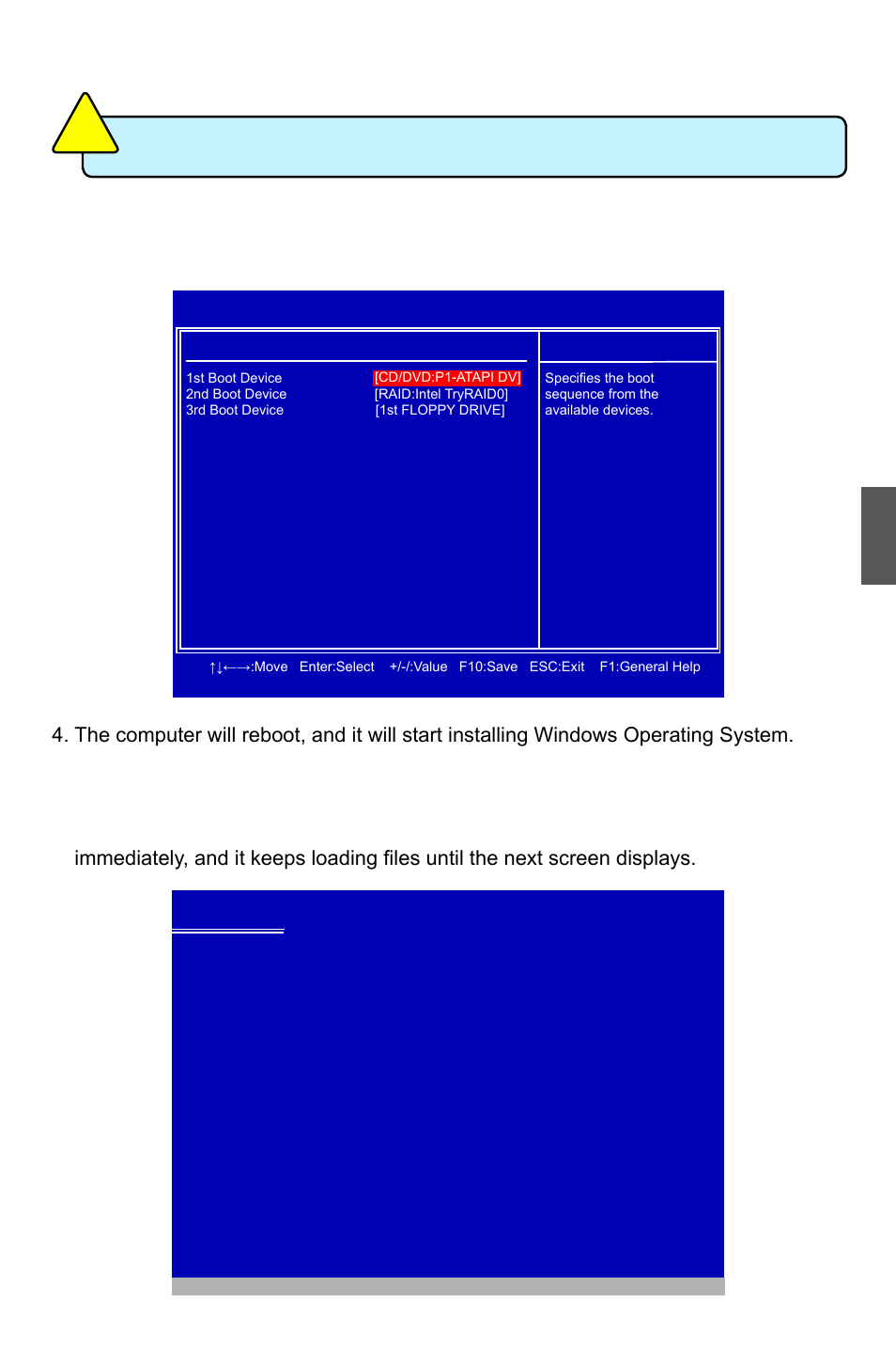 4 install a new windows xp | Foxconn P55MX User Manual | Page 108 / 111