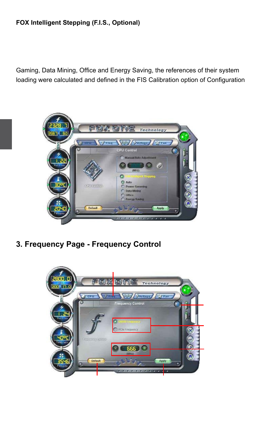 Frequency page - frequency control | Foxconn P55MX User Manual | Page 57 / 111