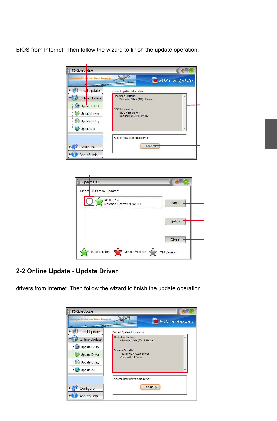 Online update | Foxconn P55MX User Manual | Page 64 / 111