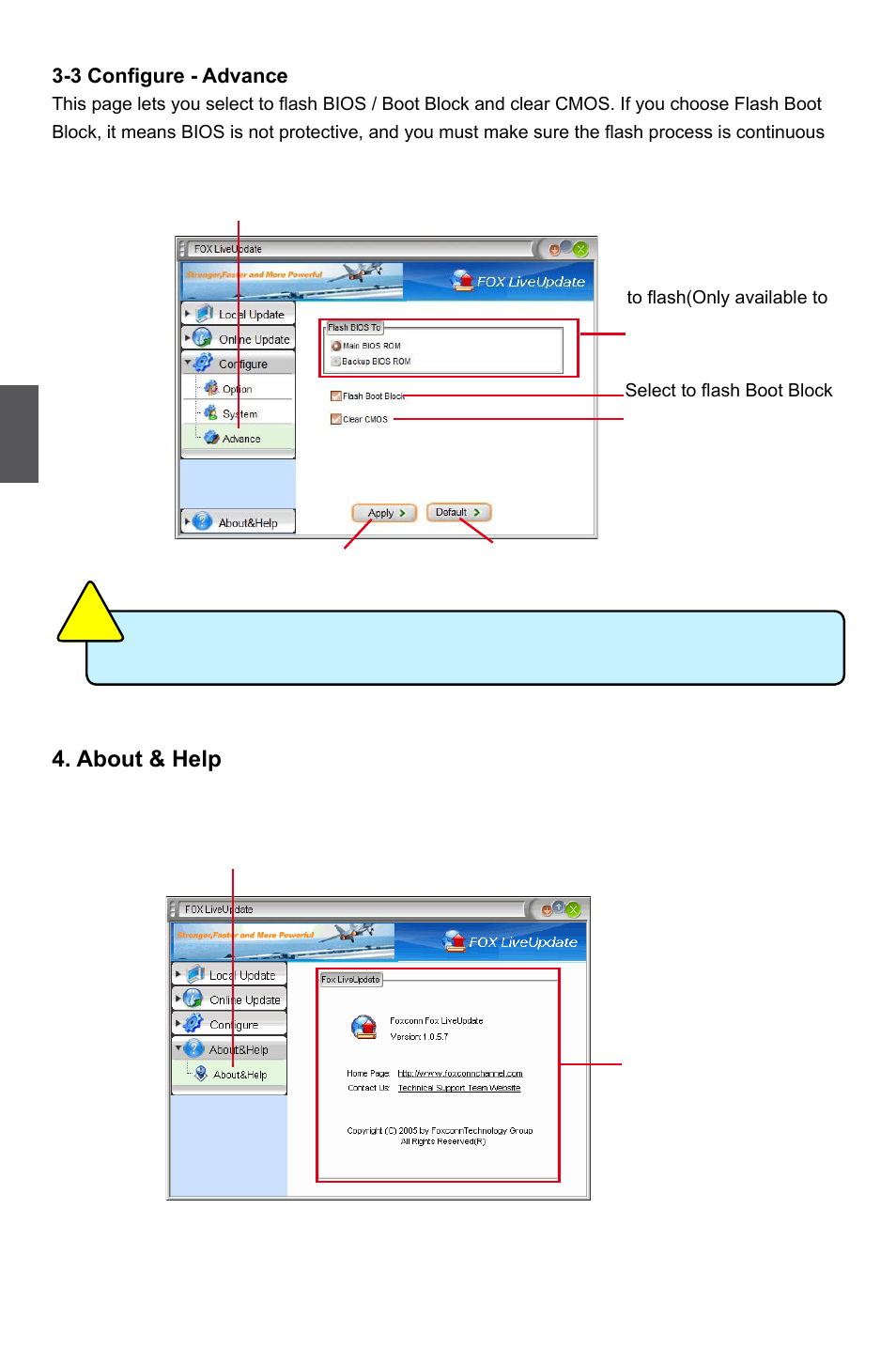 About & help | Foxconn P55MX User Manual | Page 69 / 111