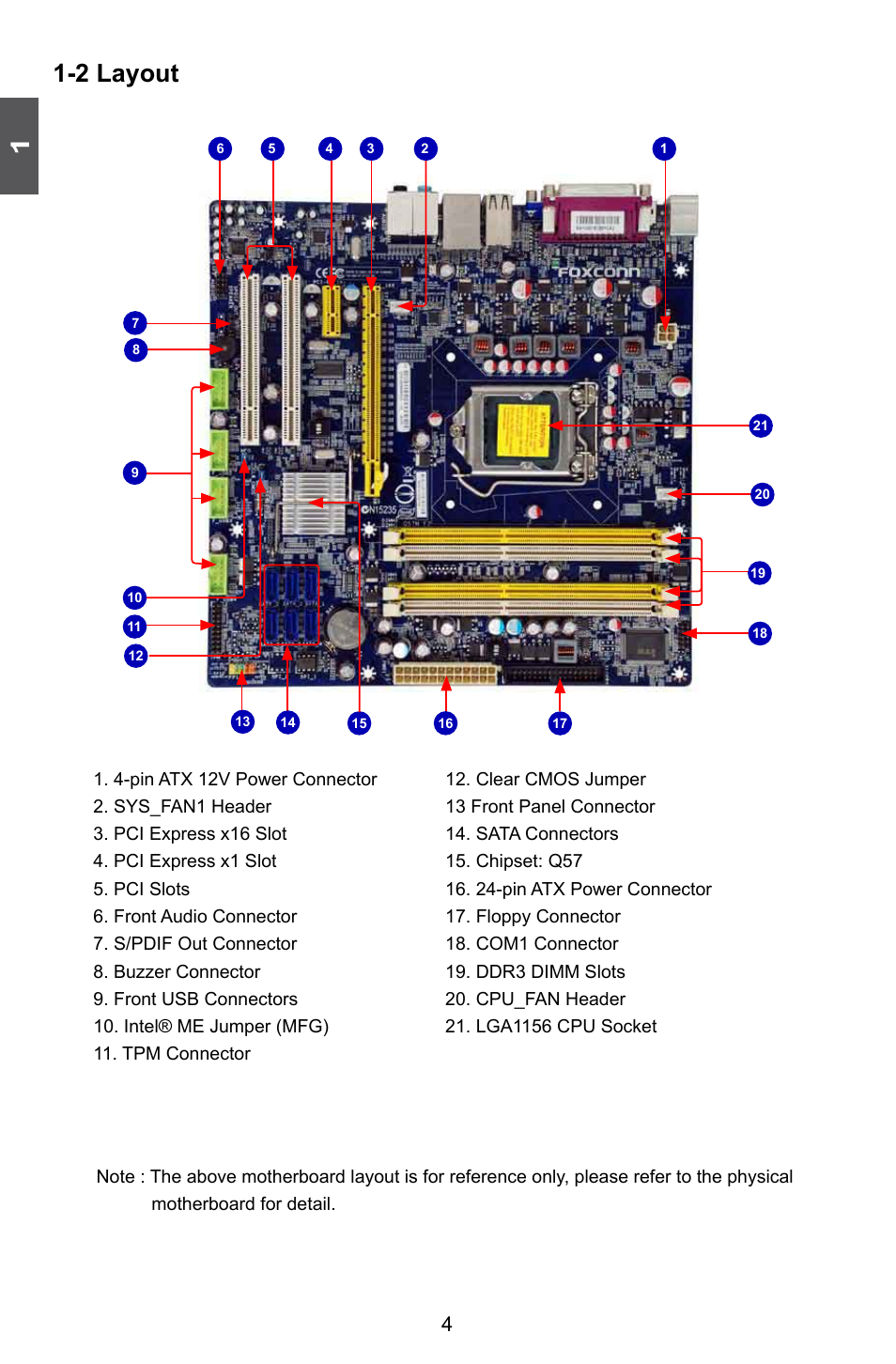 2 layout | Foxconn Q57M User Manual | Page 11 / 113