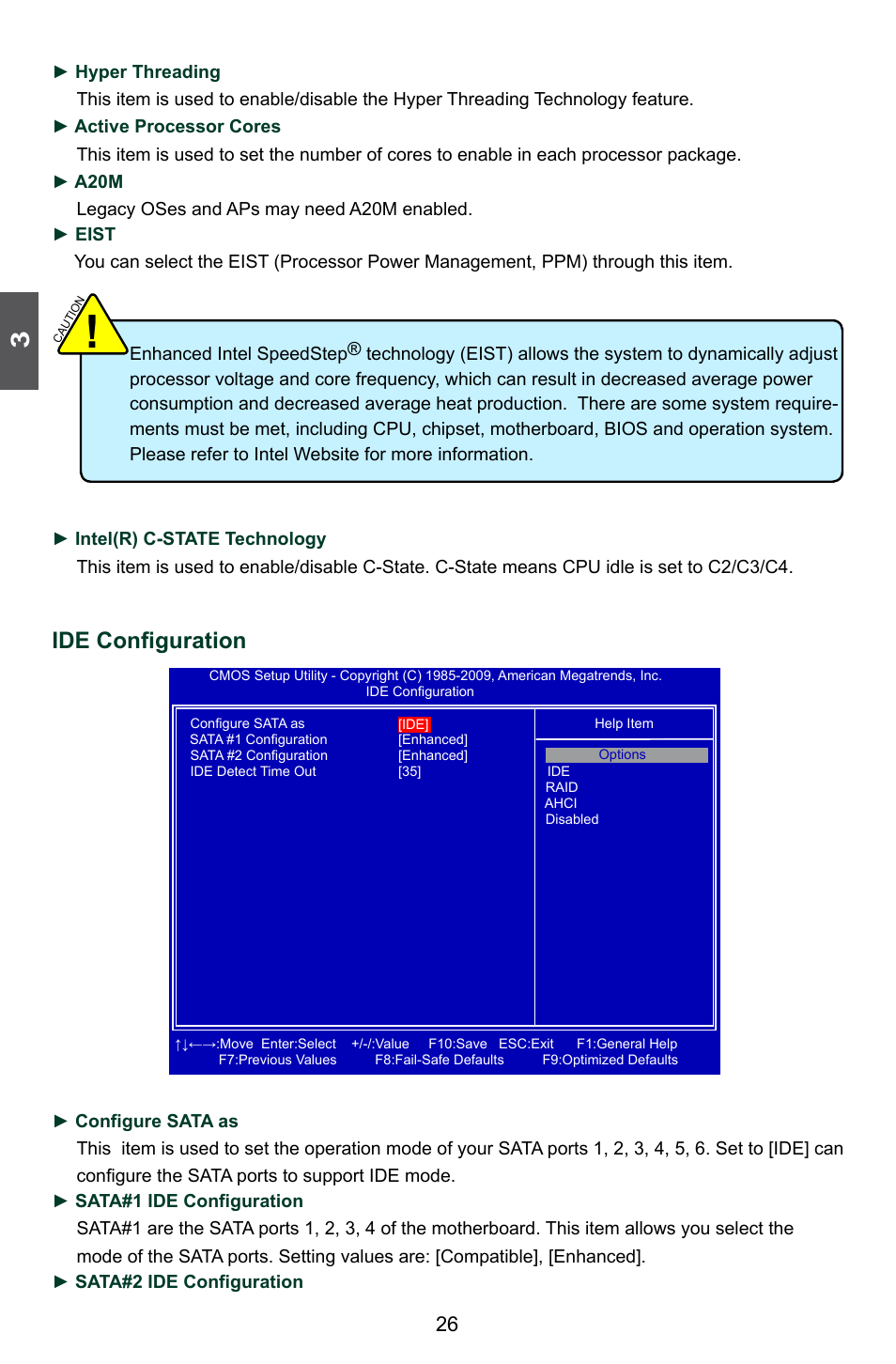 Ide configuration | Foxconn Q57M User Manual | Page 33 / 113