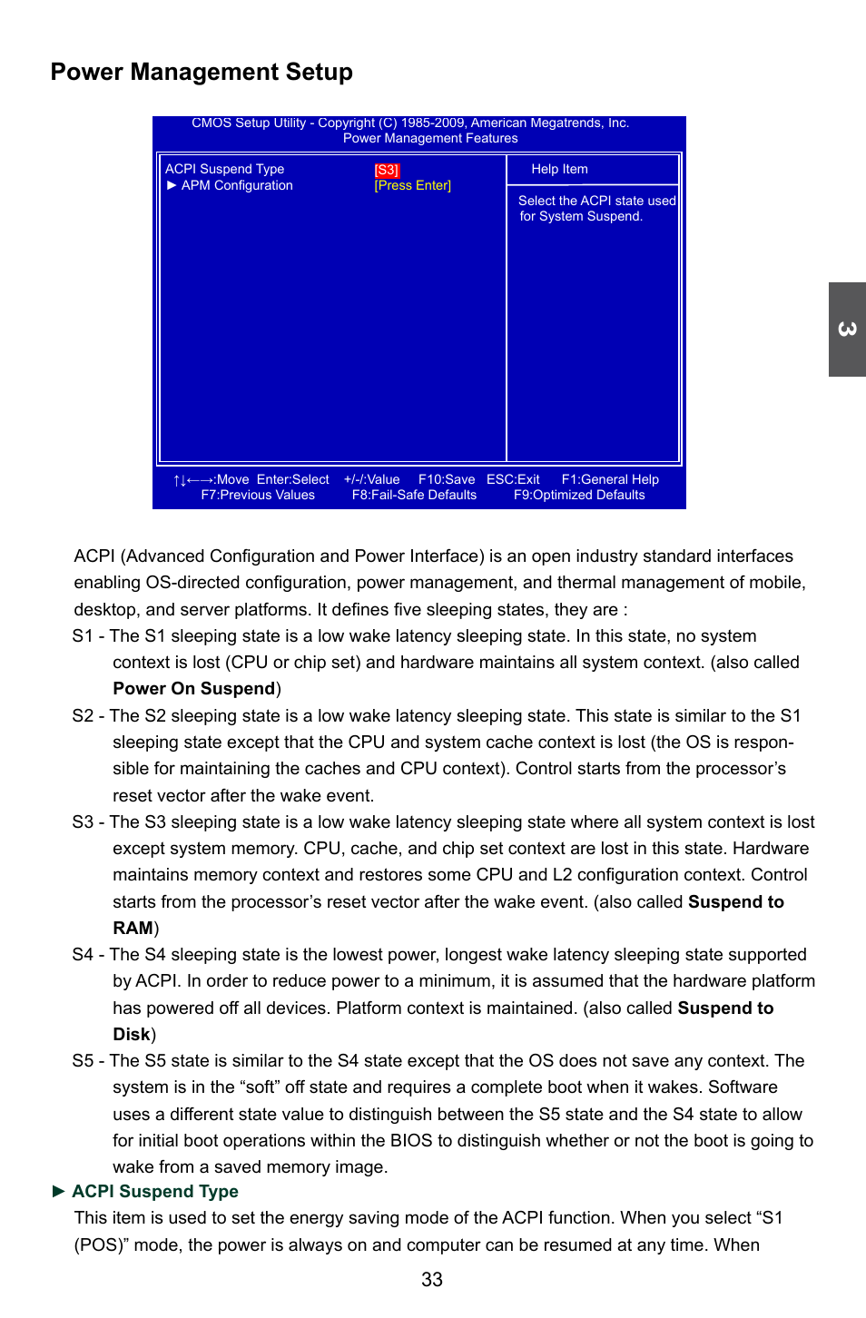 Power management setup | Foxconn Q57M User Manual | Page 40 / 113