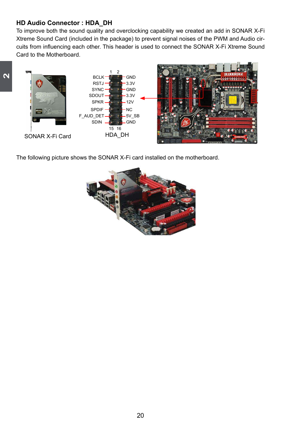 Hd audio connector : hda_dh | Foxconn Bloodrage User Manual | Page 27 / 127