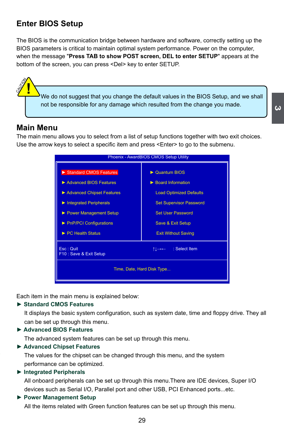 Enter bios setup, Main menu | Foxconn Bloodrage User Manual | Page 36 / 127