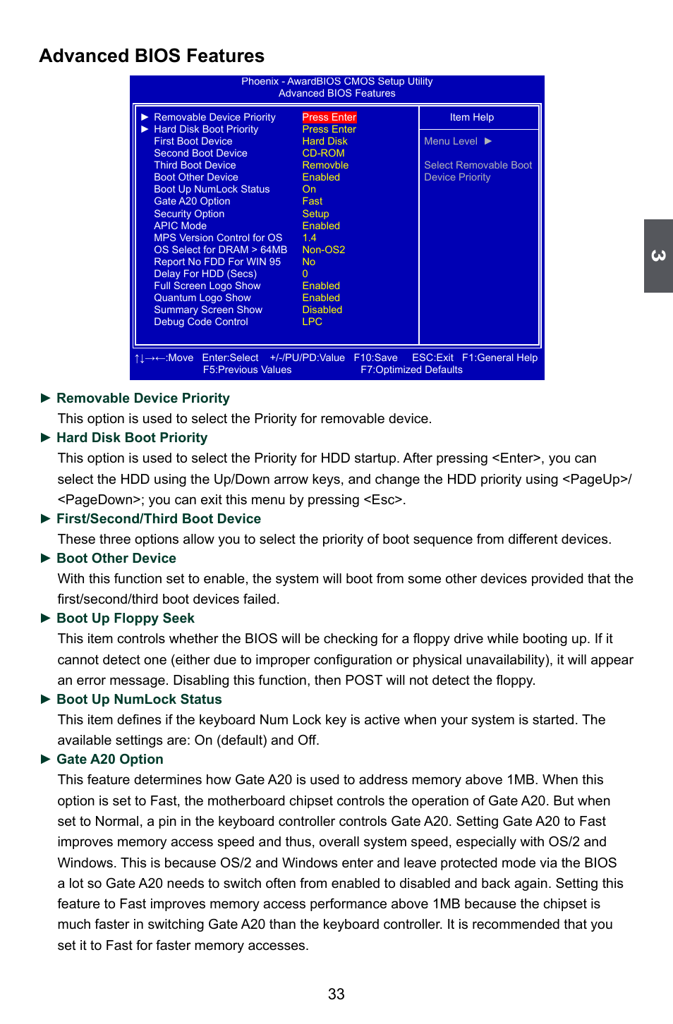 Advanced bios features | Foxconn Bloodrage User Manual | Page 40 / 127