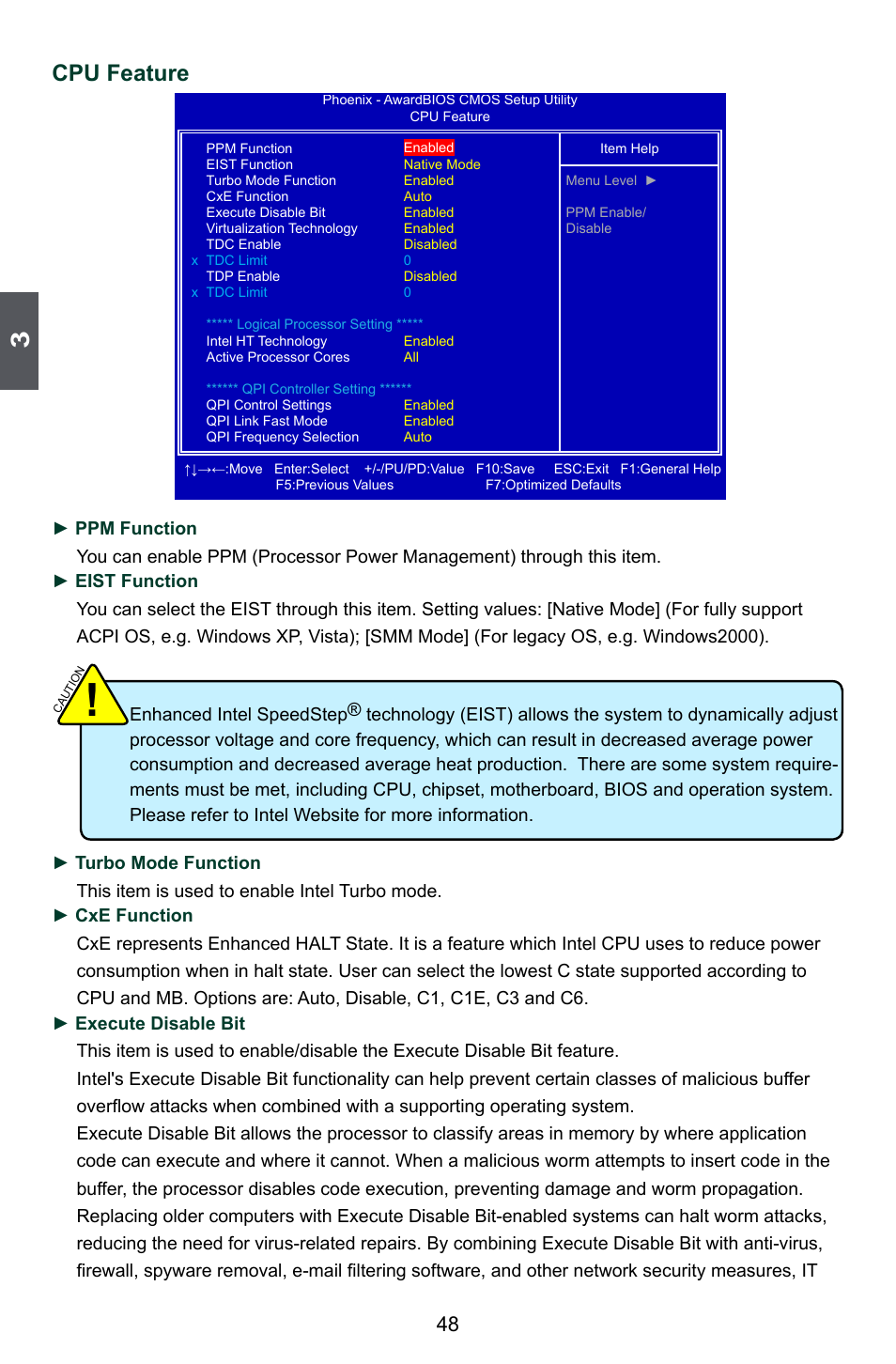 Cpu feature | Foxconn Bloodrage User Manual | Page 55 / 127