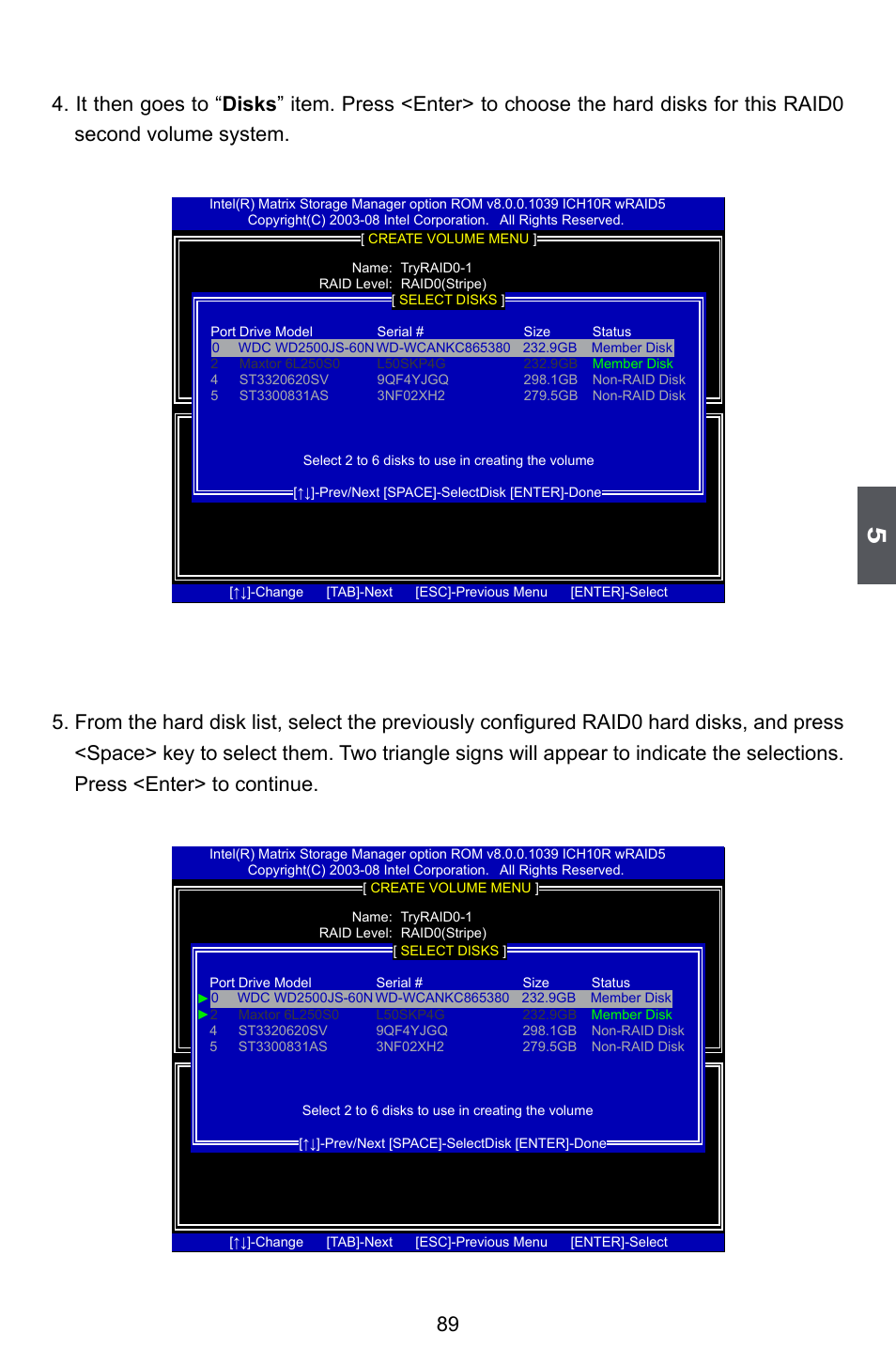 Creating raid 1 | Foxconn Bloodrage User Manual | Page 96 / 127