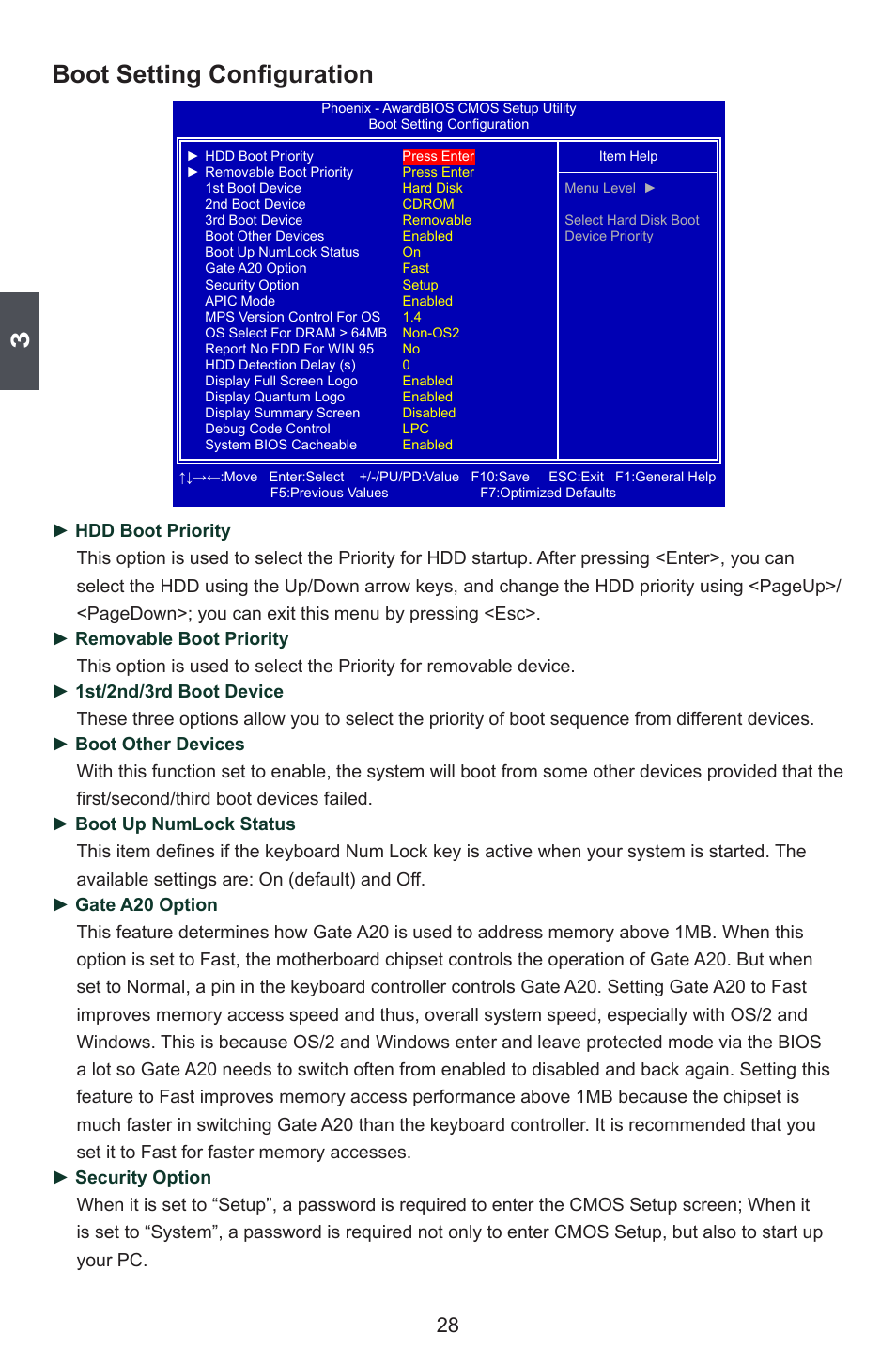 Boot setting configuration | Foxconn FlamingBlade User Manual | Page 35 / 122