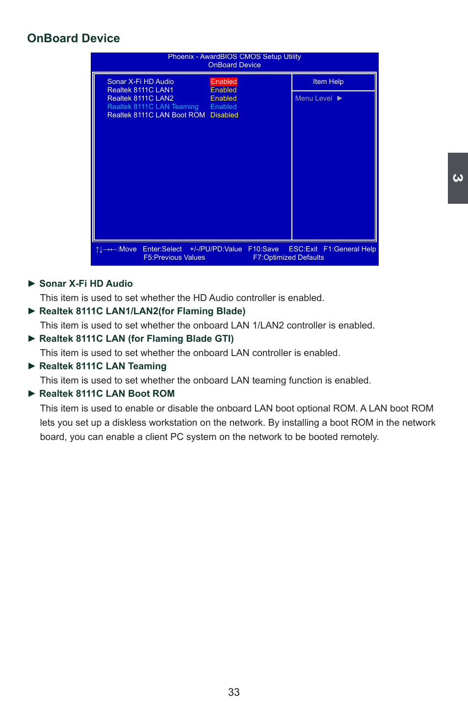 Onboard device | Foxconn FlamingBlade User Manual | Page 40 / 122