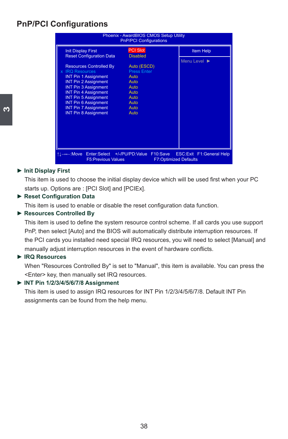 Pnp/pci configurations | Foxconn FlamingBlade User Manual | Page 45 / 122