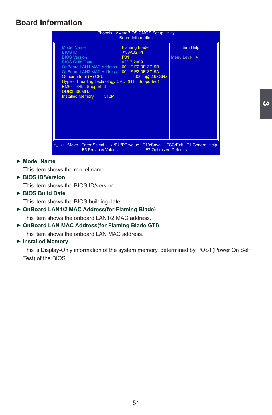 Board information | Foxconn FlamingBlade User Manual | Page 58 / 122