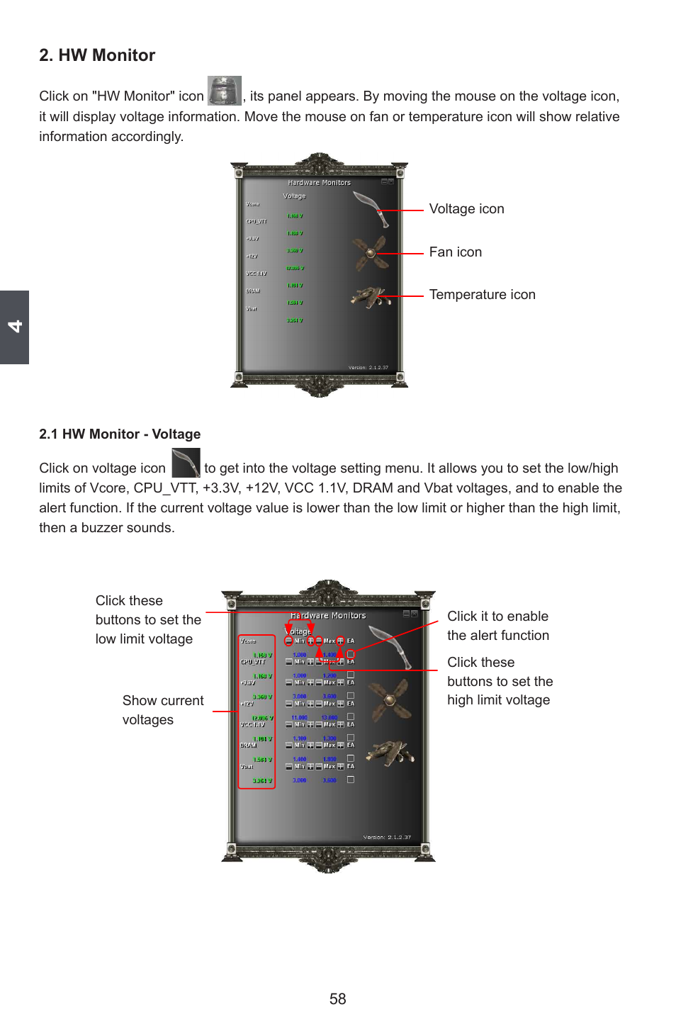 Hw monitor | Foxconn FlamingBlade User Manual | Page 65 / 122