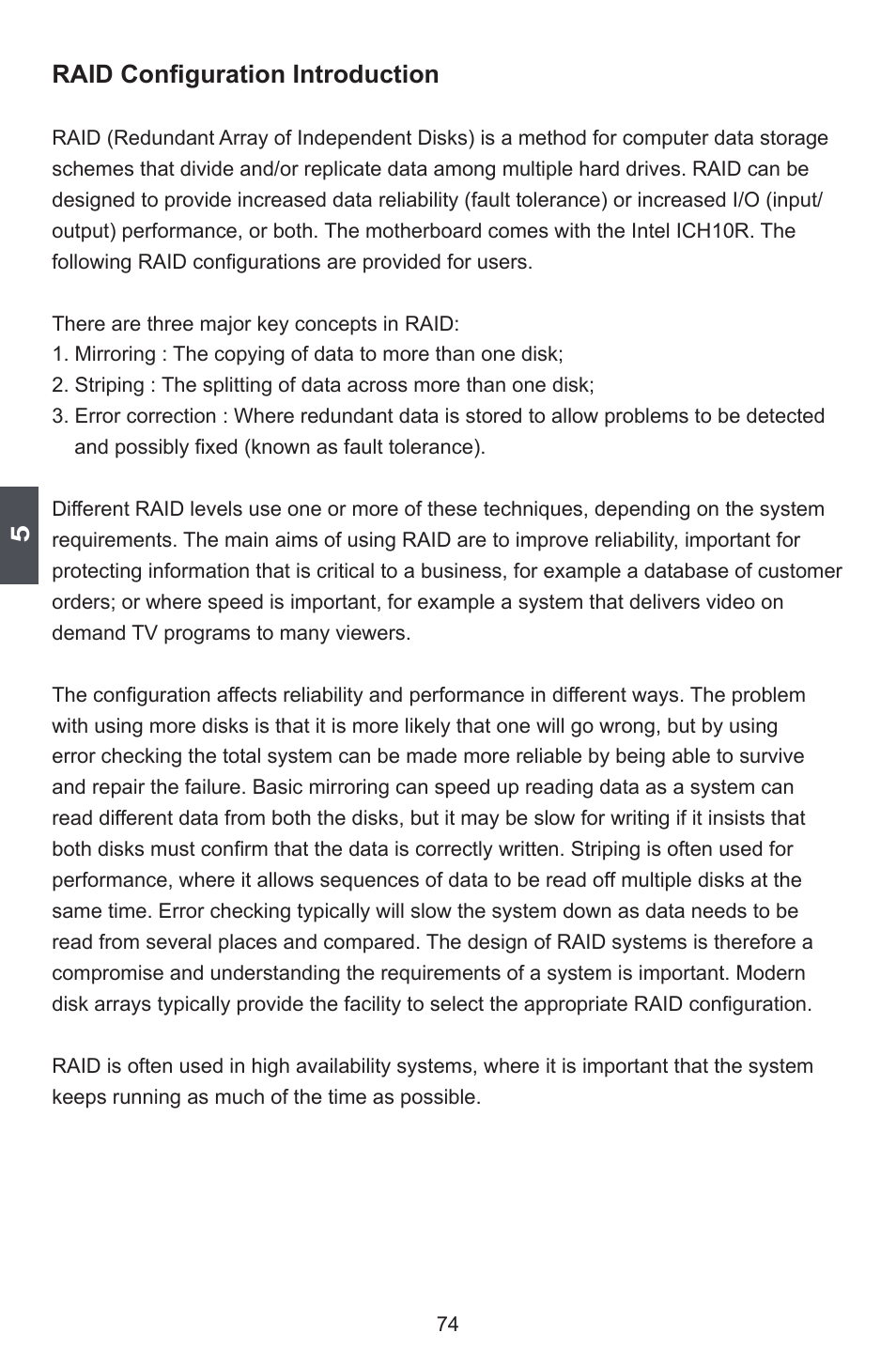 Raid configuration introduction | Foxconn FlamingBlade User Manual | Page 81 / 122