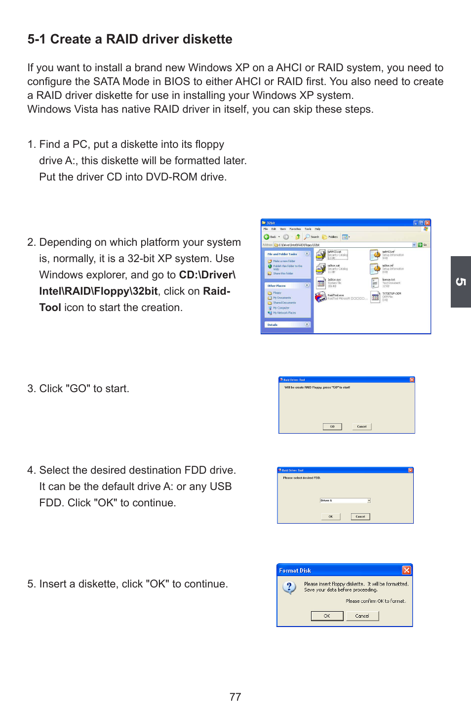 1 create a raid driver diskette | Foxconn FlamingBlade User Manual | Page 84 / 122