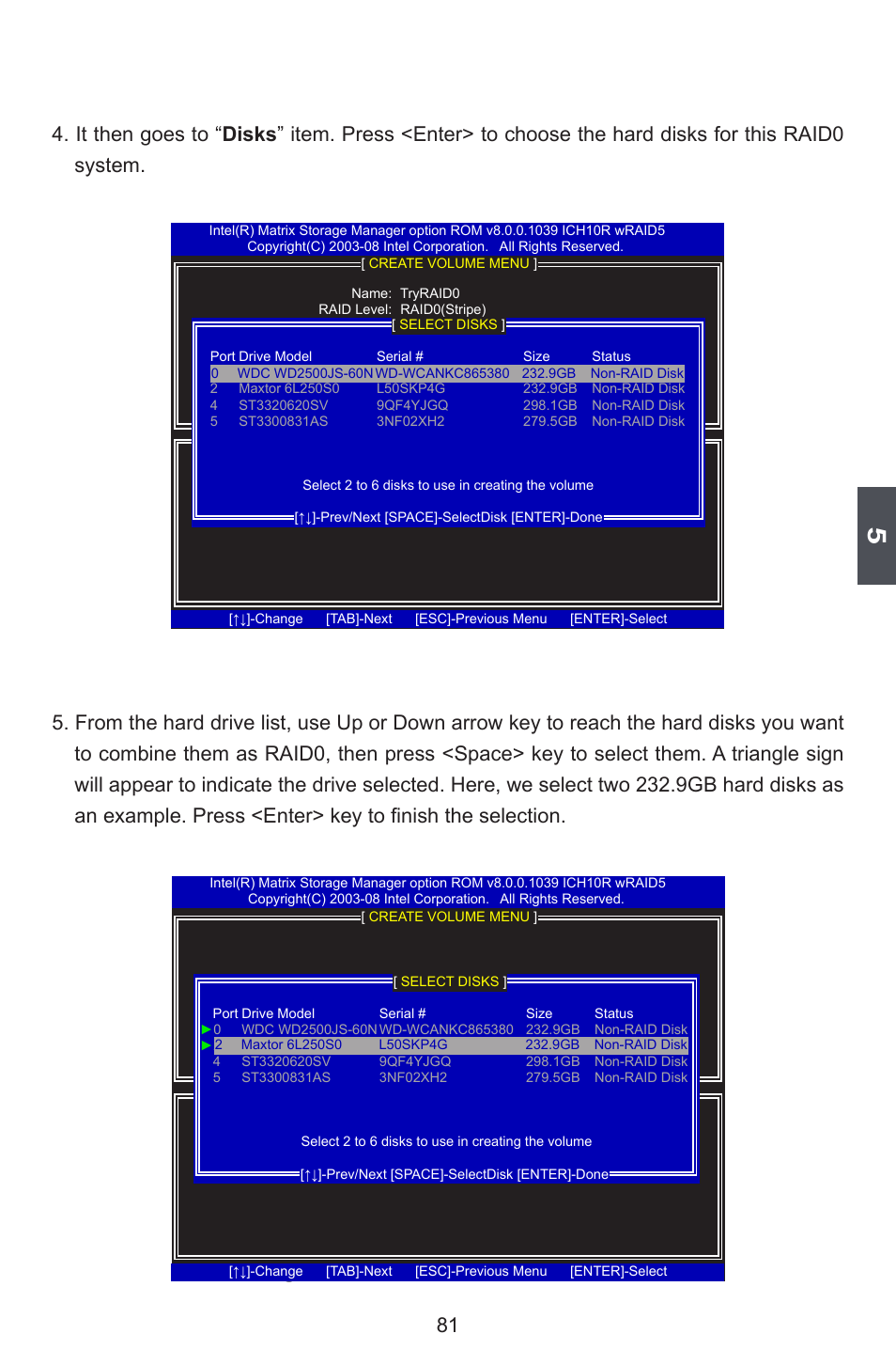Creating raid 1 | Foxconn FlamingBlade User Manual | Page 88 / 122