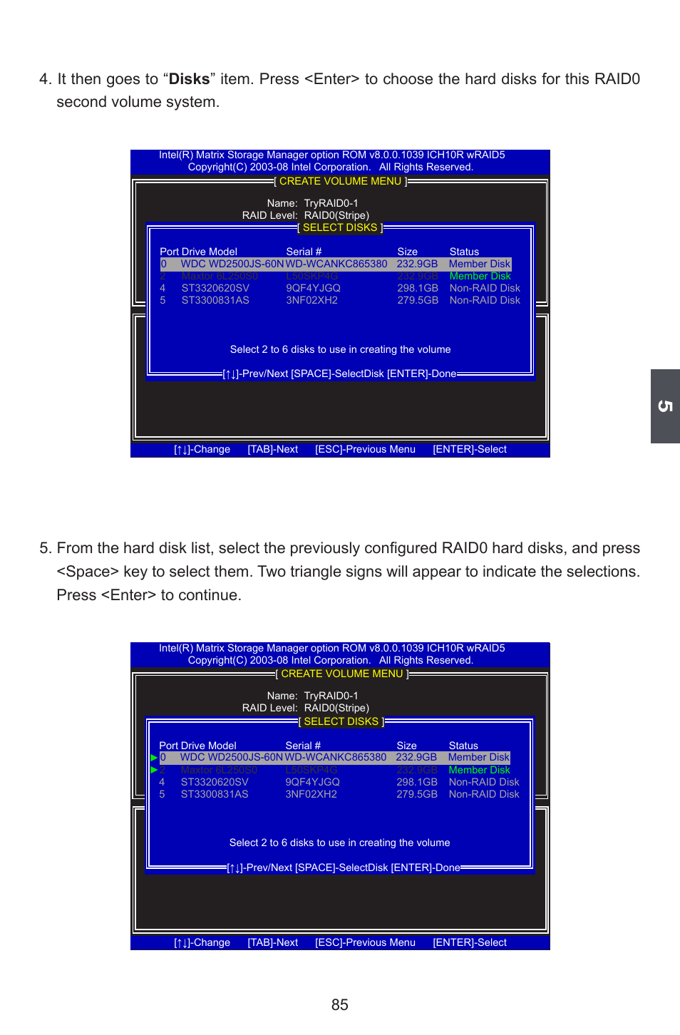 Creating raid 1 | Foxconn FlamingBlade User Manual | Page 92 / 122