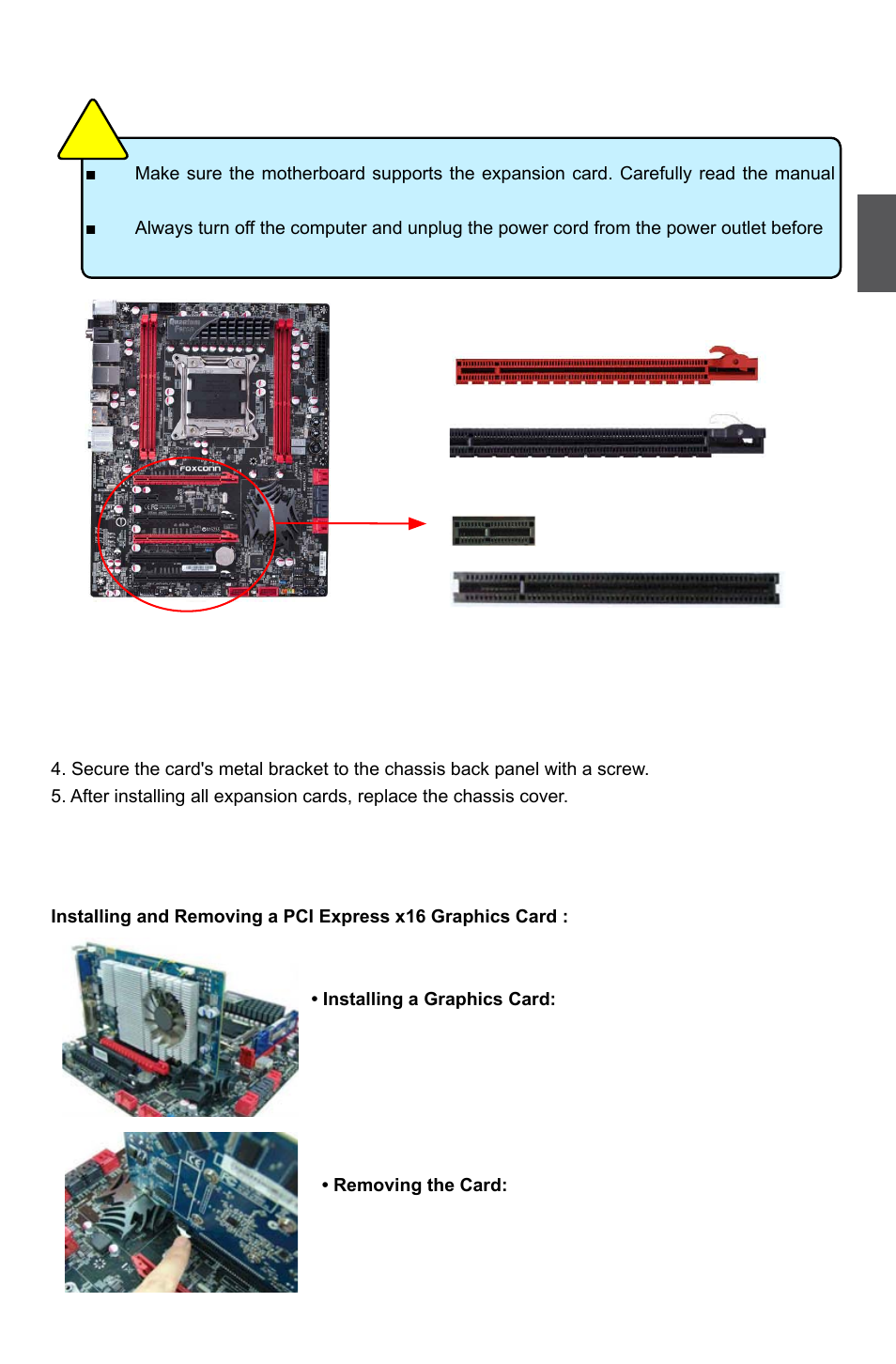 3 install an expansion card | Foxconn Quantumian1 User Manual | Page 20 / 112