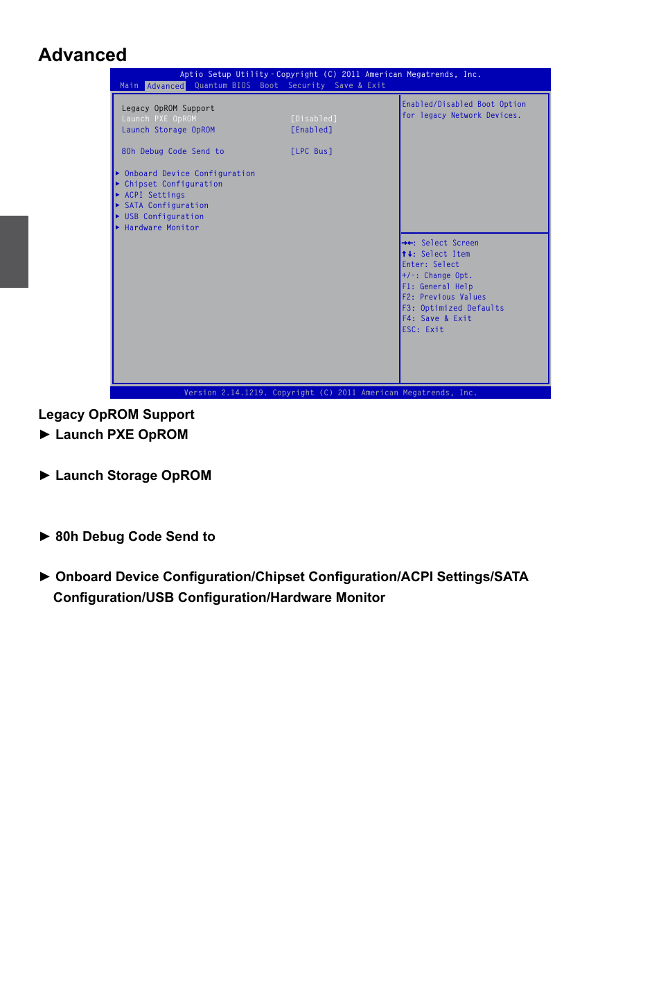 Advanced | Foxconn Quantumian1 User Manual | Page 33 / 112