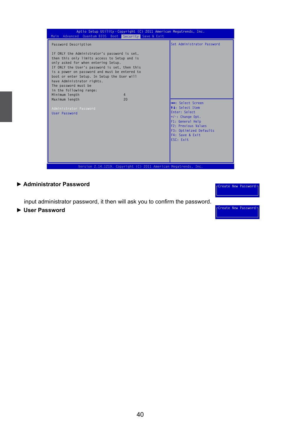 Security | Foxconn Quantumian1 User Manual | Page 47 / 112