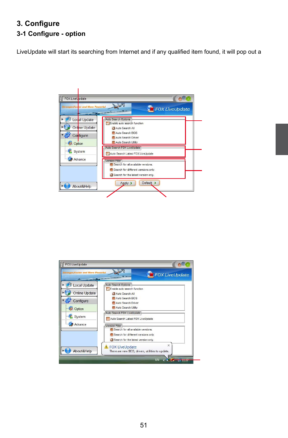 Configure | Foxconn Quantumian1 User Manual | Page 58 / 112