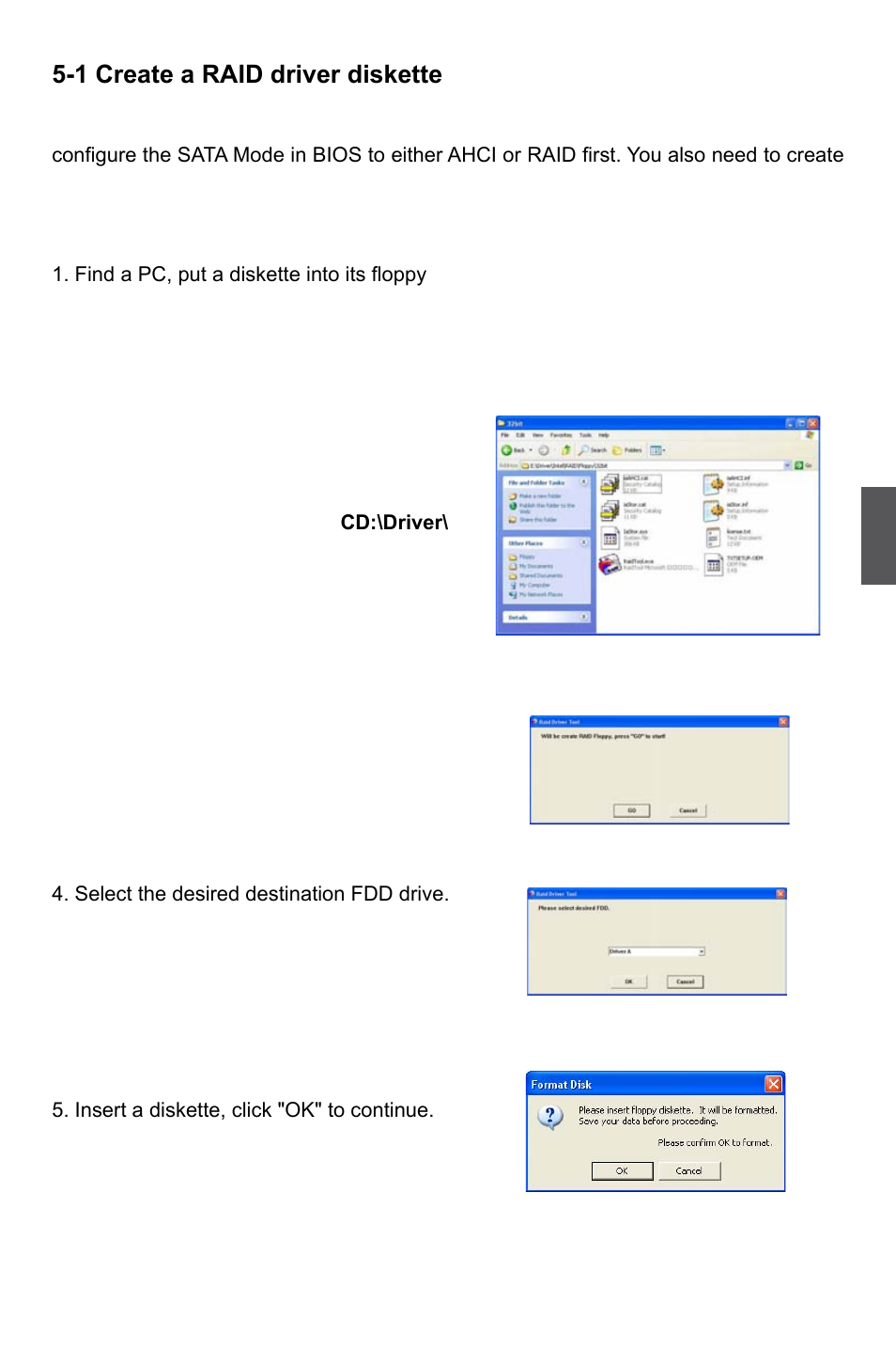 1 create a raid driver diskette | Foxconn Quantumian1 User Manual | Page 68 / 112