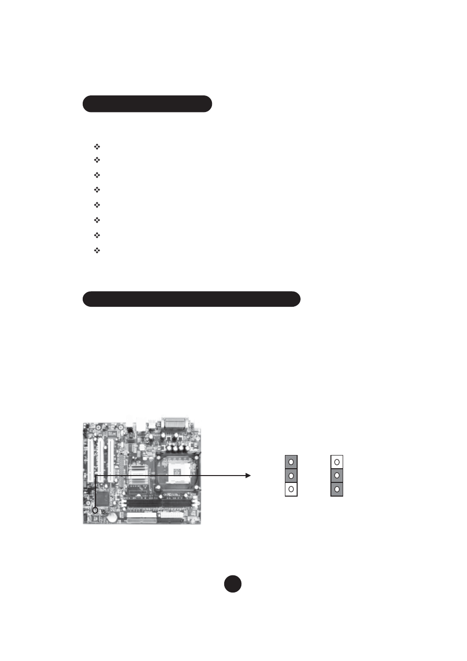 Clear cmos jumper: clr_cmos accessory checklist | Foxconn 845GV4MR-ES User Manual | Page 3 / 10