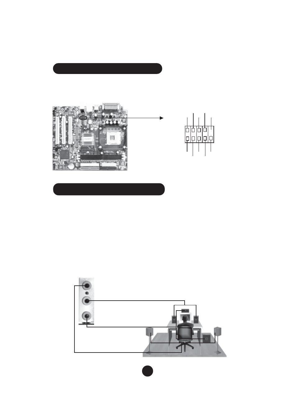 Com2 connector: com2, 5.1 channel audio effects | Foxconn 845GV4MR-ES User Manual | Page 9 / 10