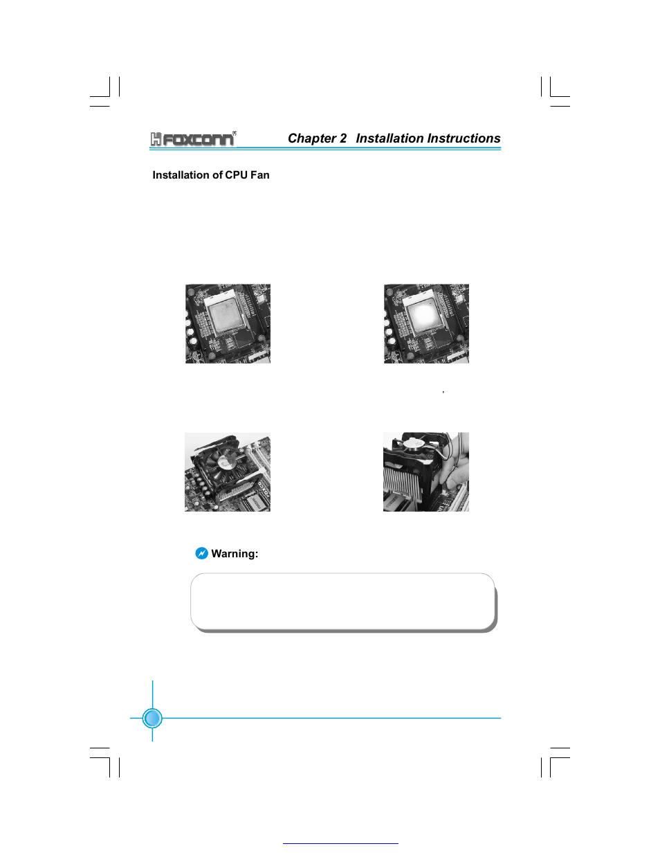 Chapter 2 installation instructions | Foxconn 865A05-G-6ELS User Manual | Page 14 / 88