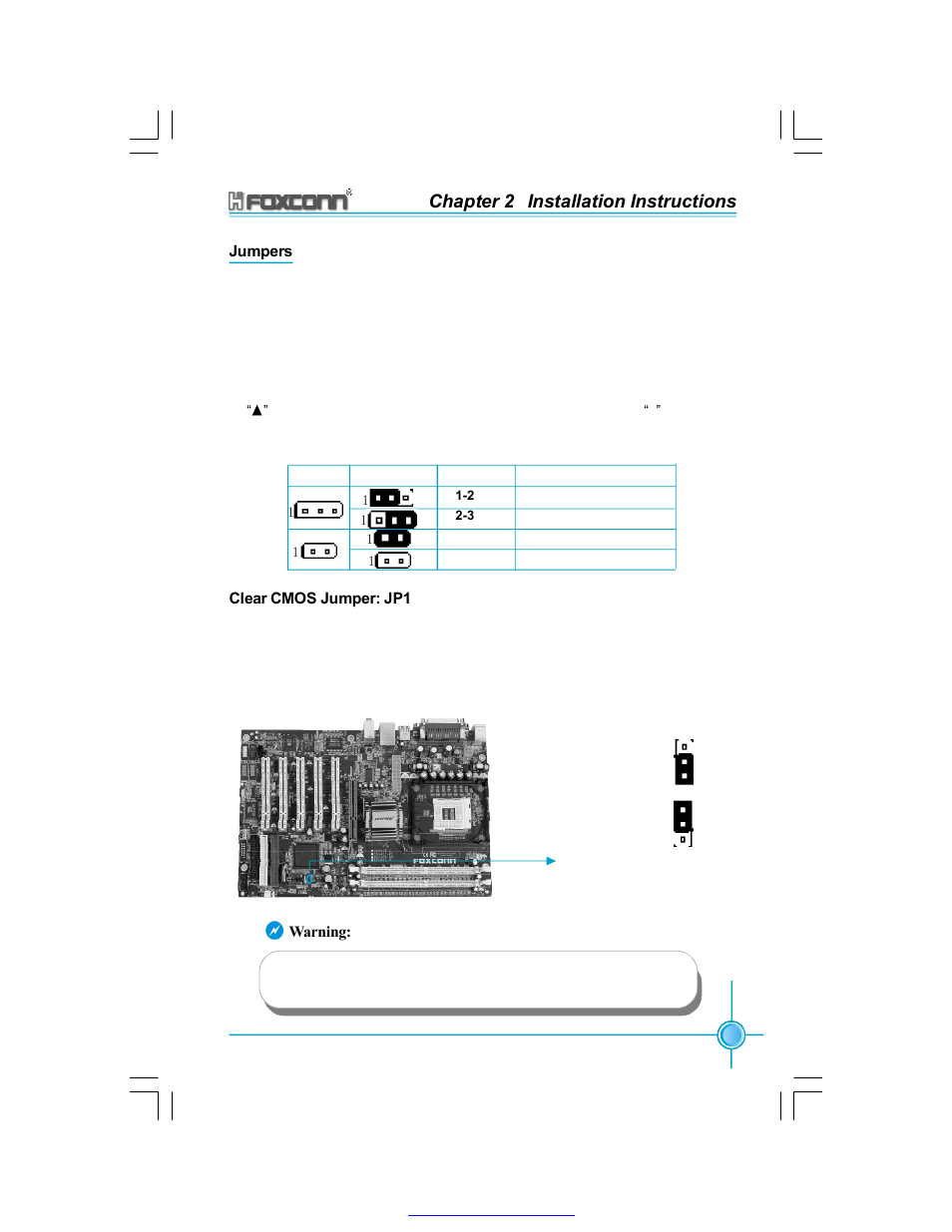 Chapter 2 installation instructions | Foxconn 865A05-G-6ELS User Manual | Page 27 / 88