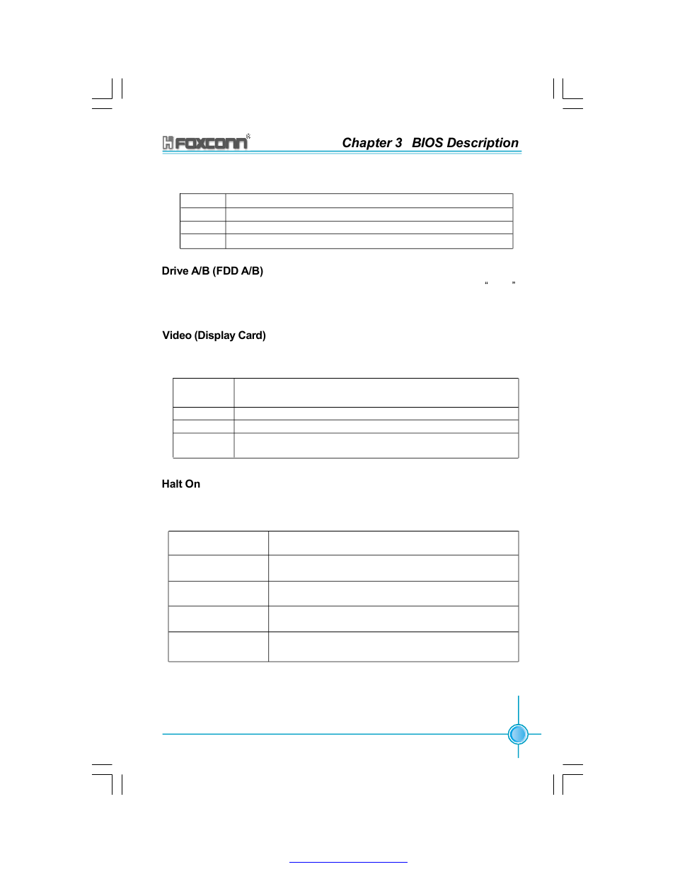 Chapter 3 bios description | Foxconn 865A05-G-6ELS User Manual | Page 33 / 88