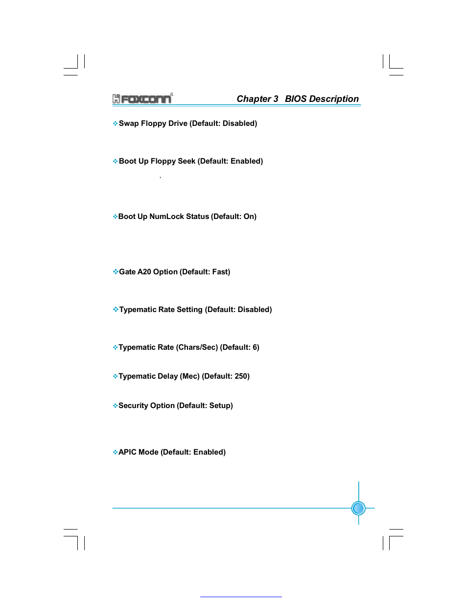 Chapter 3 bios description | Foxconn 865A05-G-6ELS User Manual | Page 37 / 88